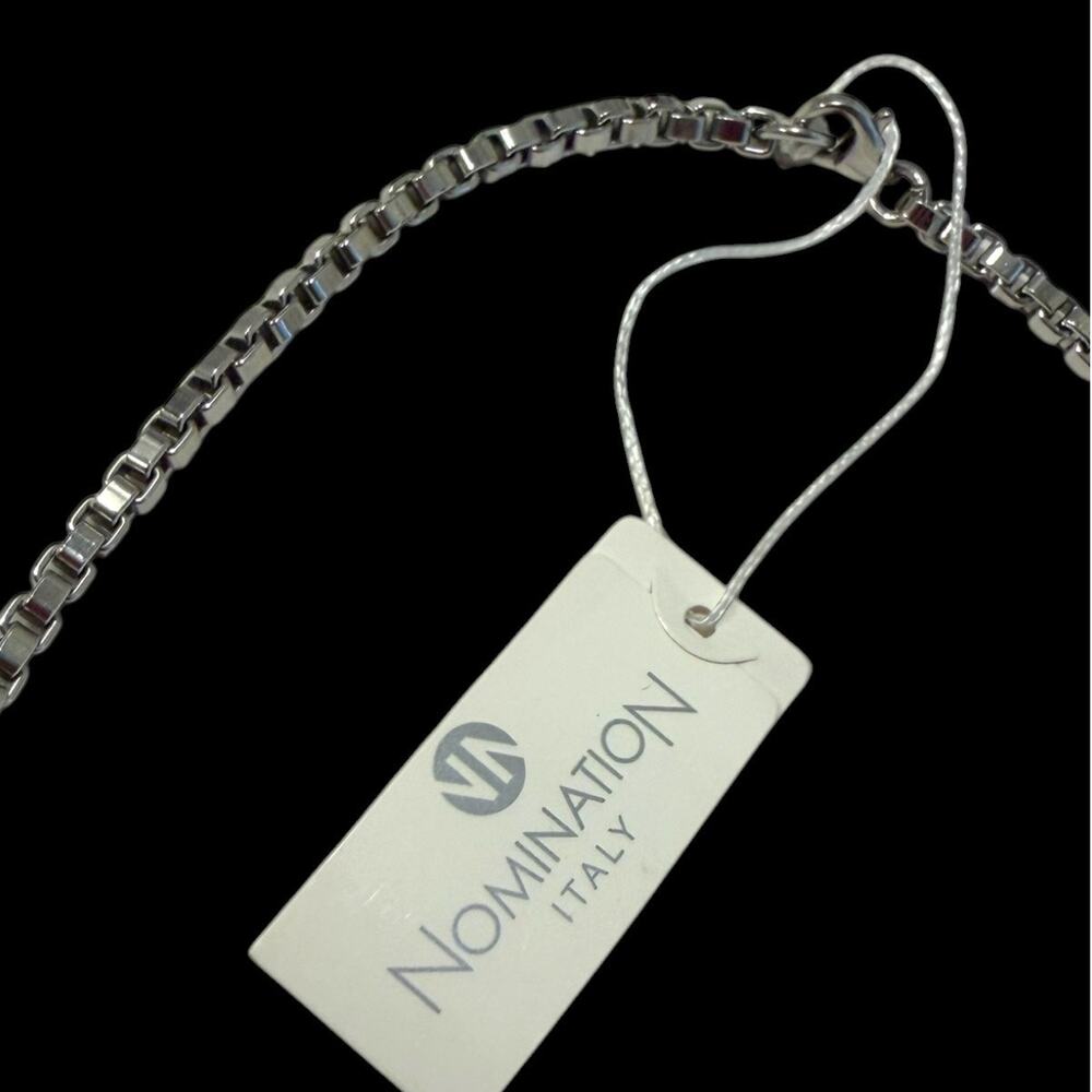 Nomination Italy 18.5” Necklace Stainless Steel Box Chain NWT $92 Layering - Picture 4 of 6